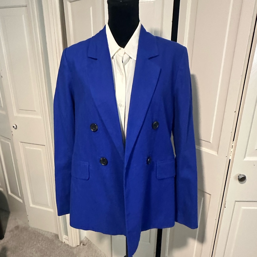 Blue A Loves A Double-Breasted Blazer, size large